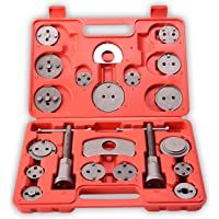 TRESKO® Reposicionador de pistones de freno 22 piezas para reposicionar el pistón de freno al cambiar los discos- las…
